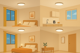 Cómo elegir la potencia adecuada de una bombilla LED de techo